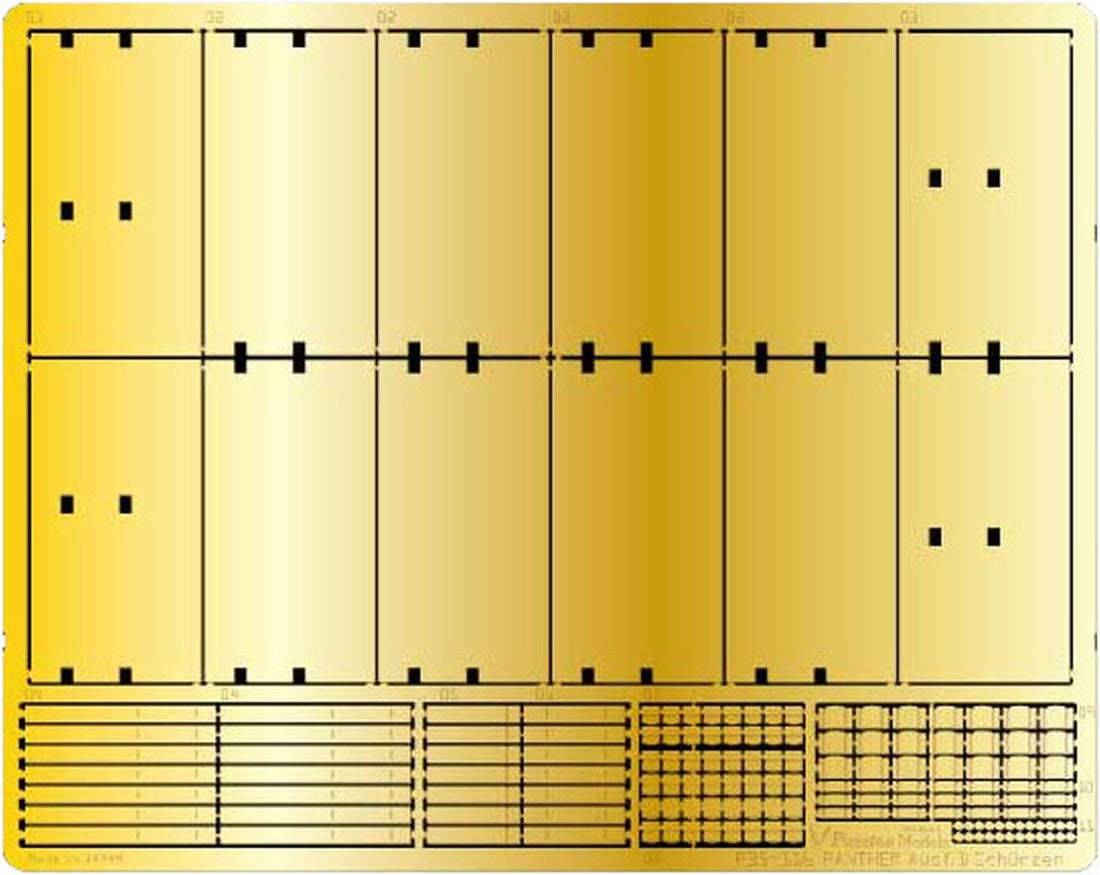 Passion Models Panther D Type Schurzen Etching Set for Tamiya MM35345