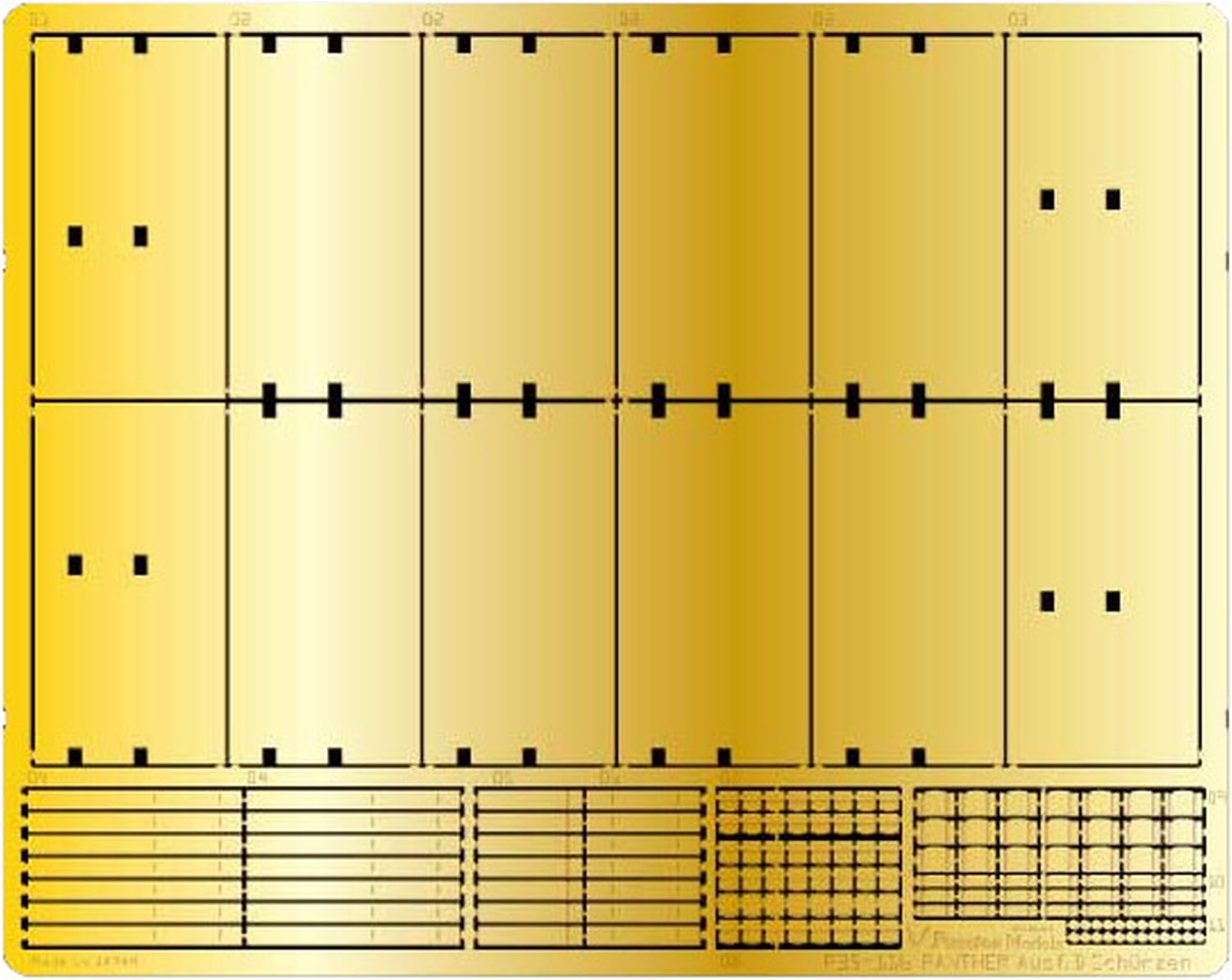 Passion Models Panther D Type Schurzen Etching Set for Tamiya MM35345