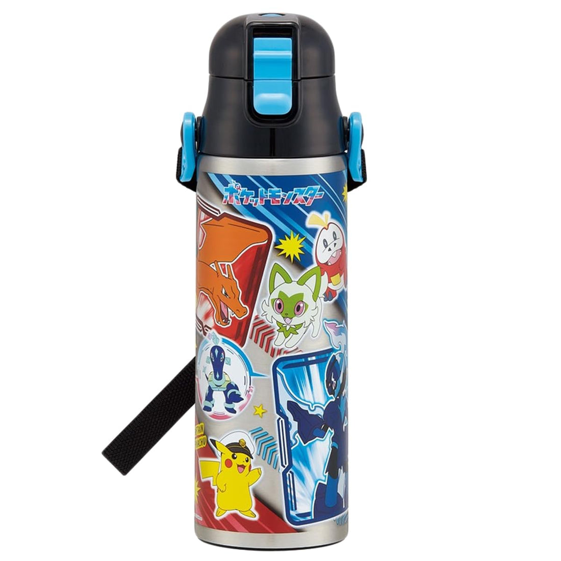Skater Stainless Steel Water Bottle for Kids 580ml with Pokemon Design