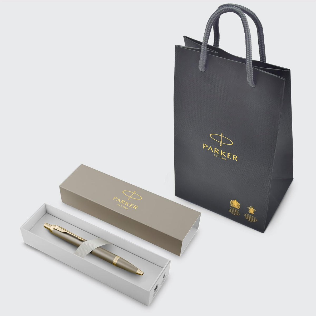 PARKER IM Sandstone Ballpoint Pen with Gift Box