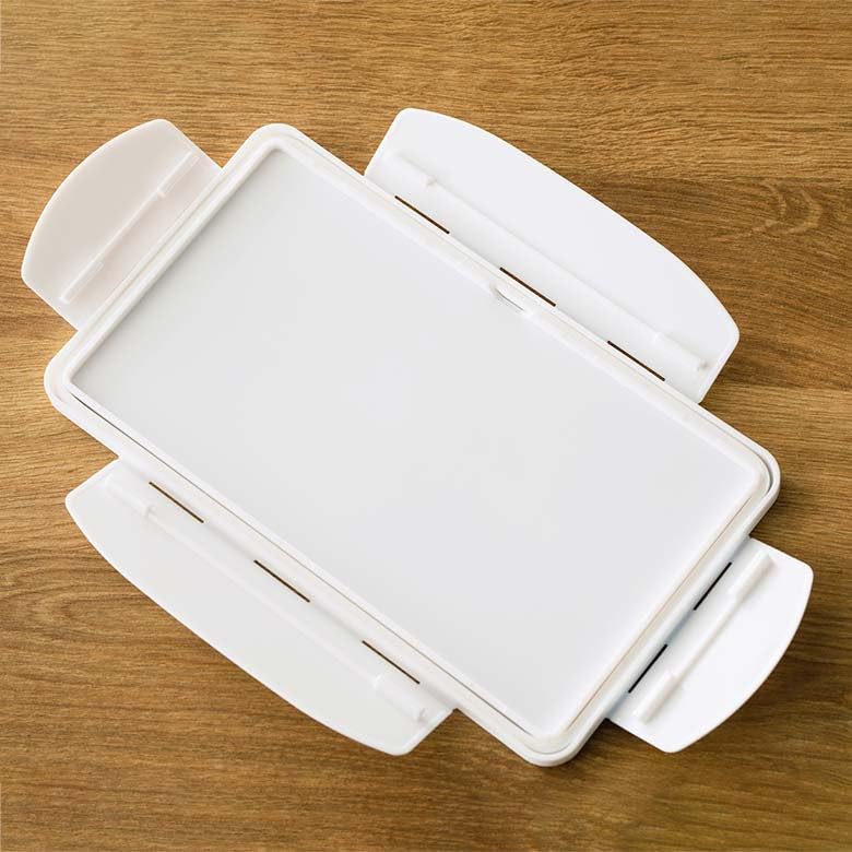 DEAN &amp; DELUCA Lunch Box M Size White 800ml Microwave and Dishwasher Safe