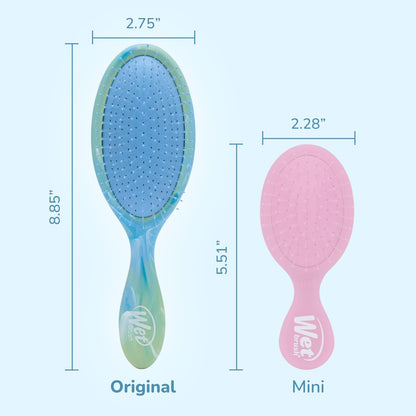 Wet Brush Original Detangler Matte Marble Green