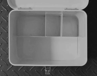 Kijapan Stylish Gray First Aid Kit with Dividers and Tray MEDHICO Medium Size
