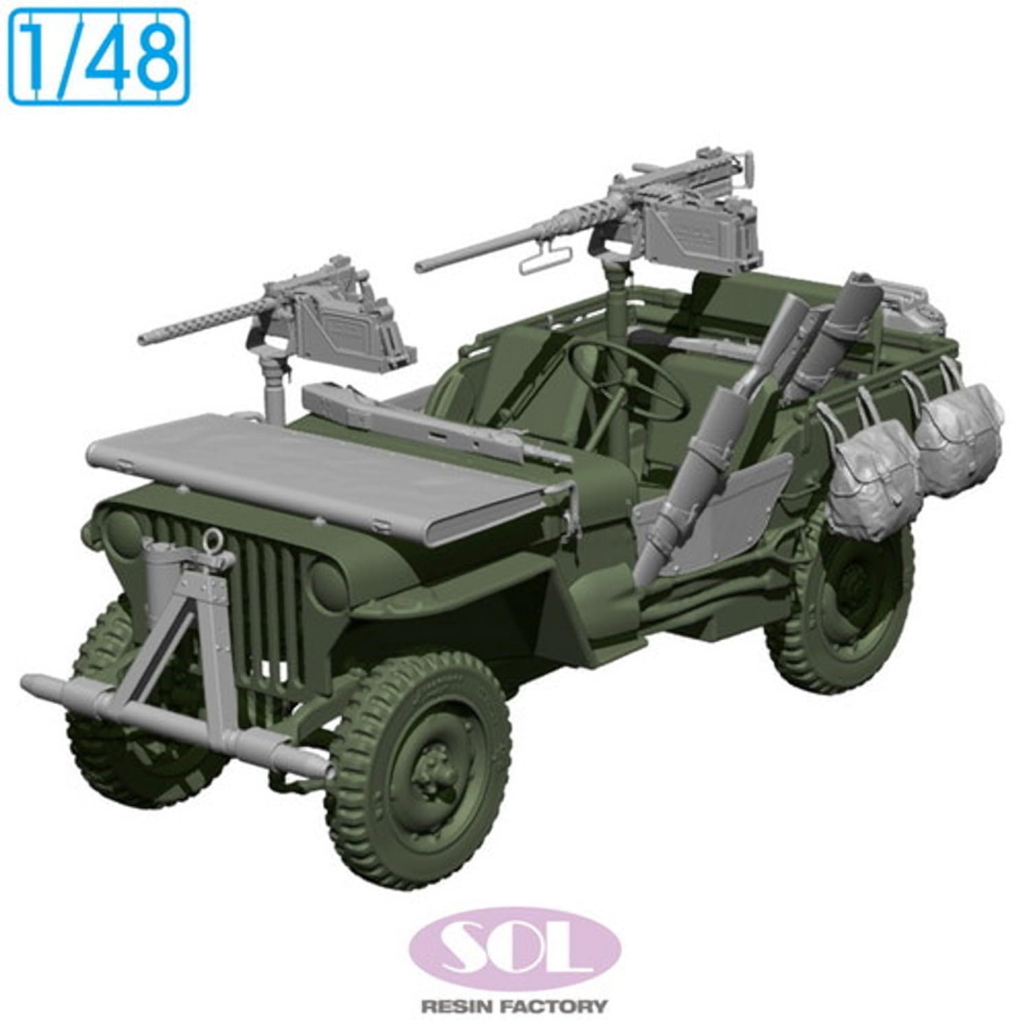 Sol Model 1/48 WWII American 1/4 Ton General Purpose Truck Detail-Up Set