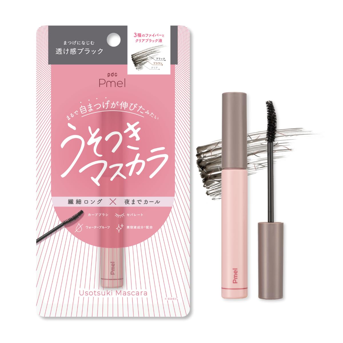 Pmel Natural Separating Mascara for Long-Lasting Curl and Volume