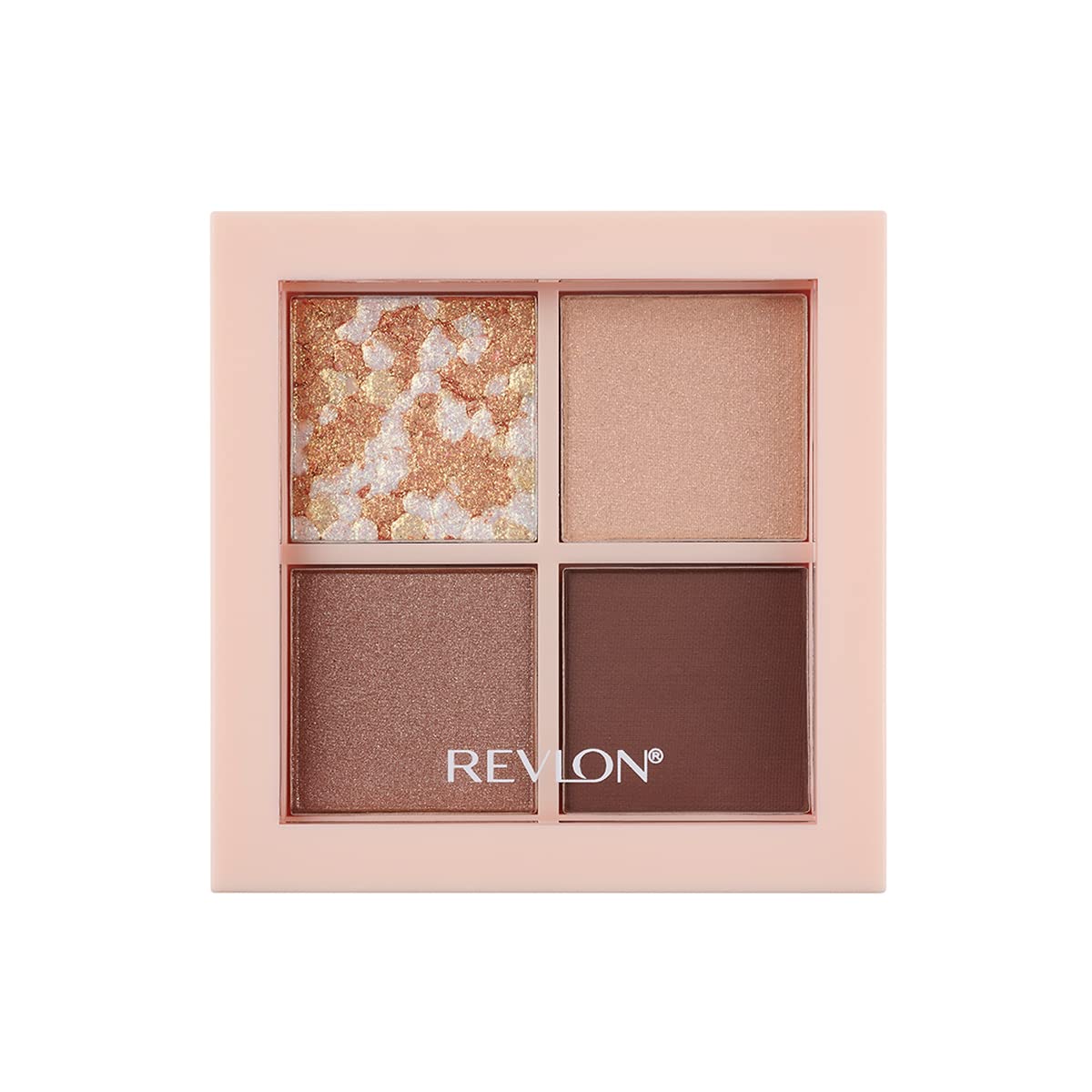 REVLON Dazzle Eyeshadow Quad Glazing Brown 3.0g for Versatile Looks