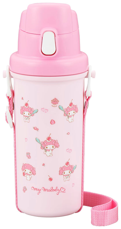 OSK Kids Water Bottle 600ml with Shoulder Strap My Melody