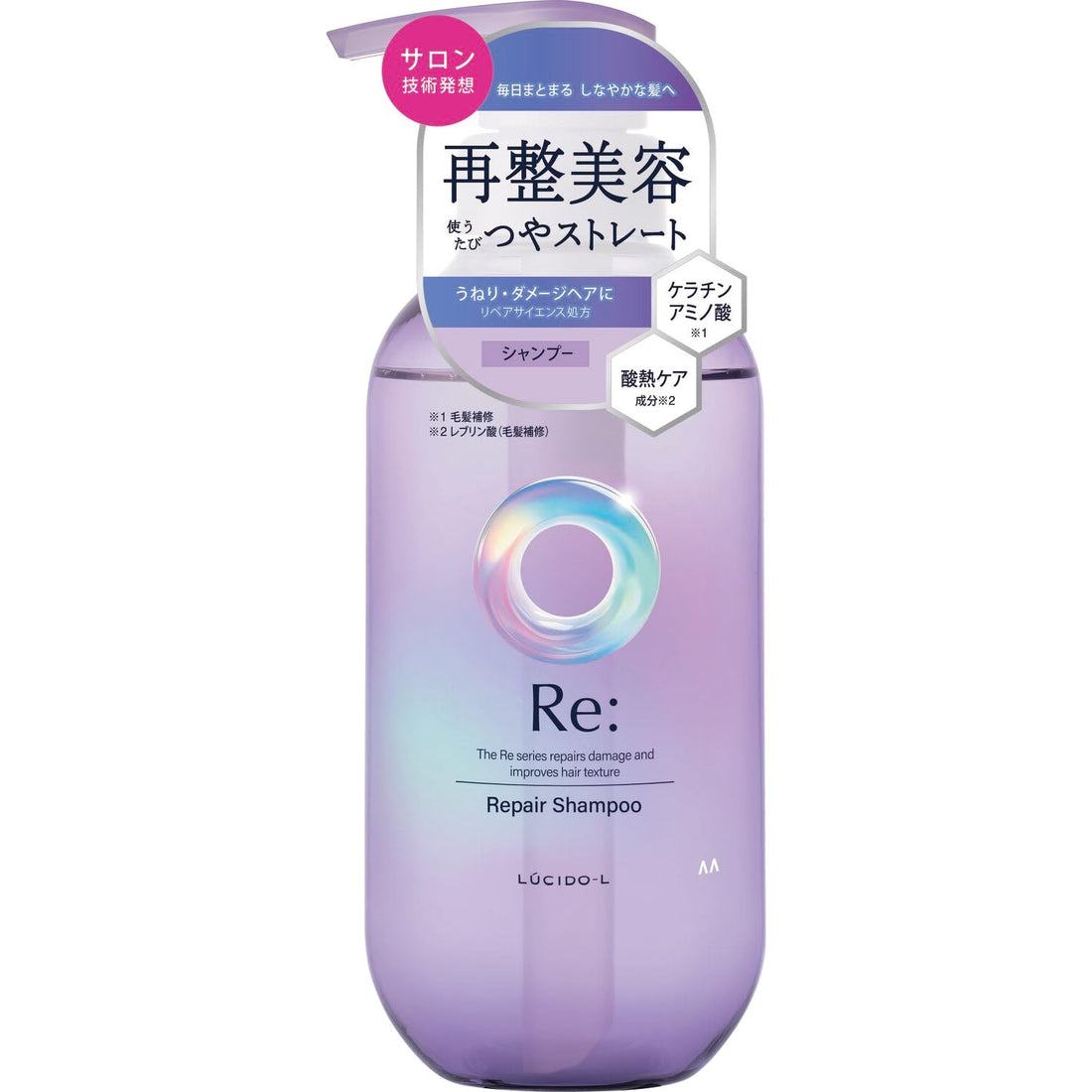 LUCIDO-L Repair Shampoo for Damaged Hair 380ml with Kinmokusei and Grapefruit