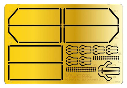 Passion Models 1/35 Hetzer Schurzen Etching Set for Tamiya Model Kits