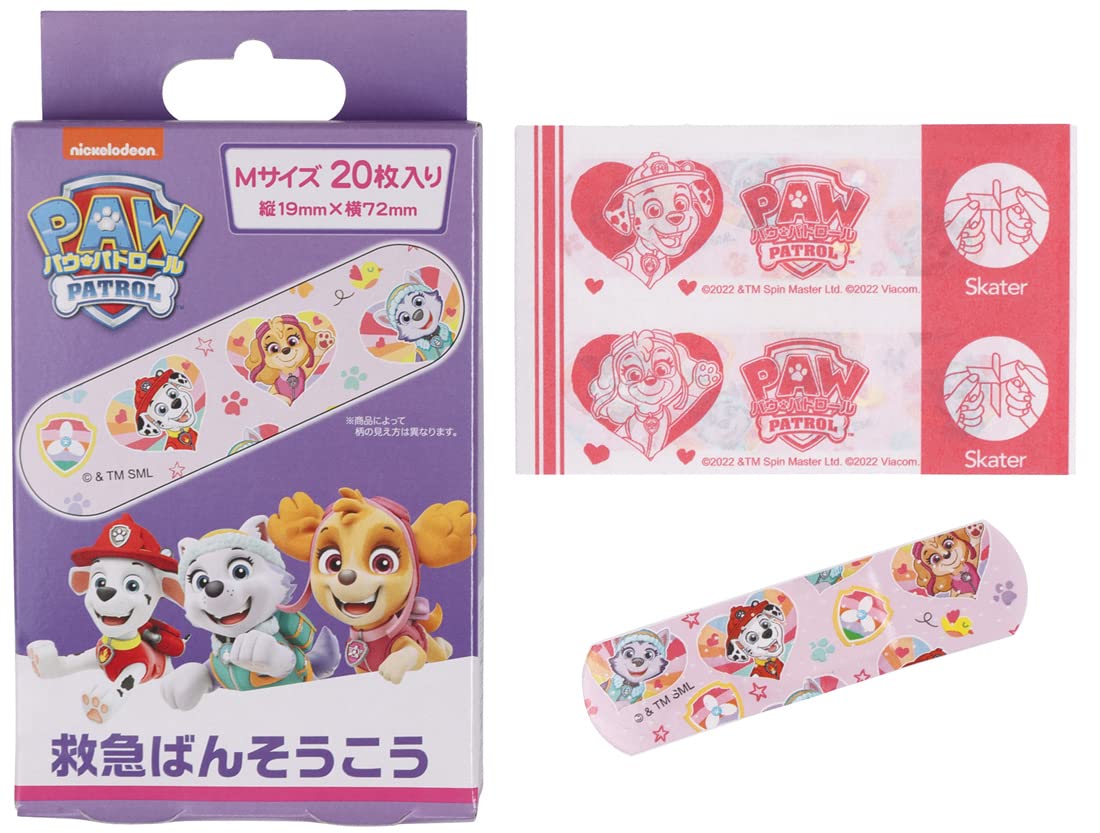 Skater Paw Patrol Rescue Bandages M Size 20 Count
