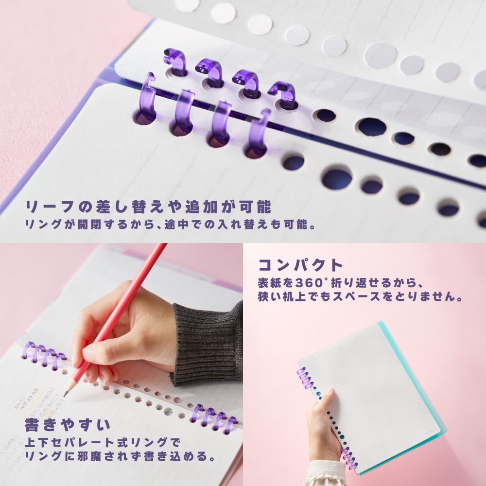 Kingjim Ring Notebook Teferune Neo B5 Blue