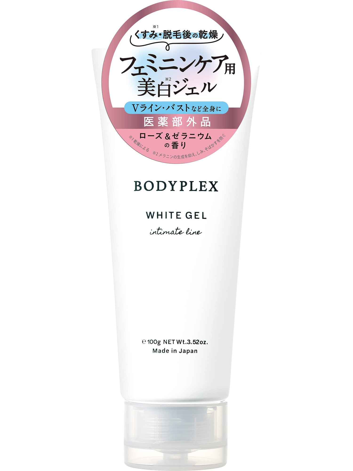 Bodyplex White Gel with Rose and Geranium Scent 100g