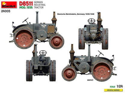 Miniart 1/24 German Industrial Tractor D8511 Model Kit