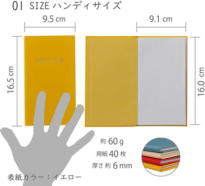 trystrams Field Note Sketchbook Yellow Portable Notebook