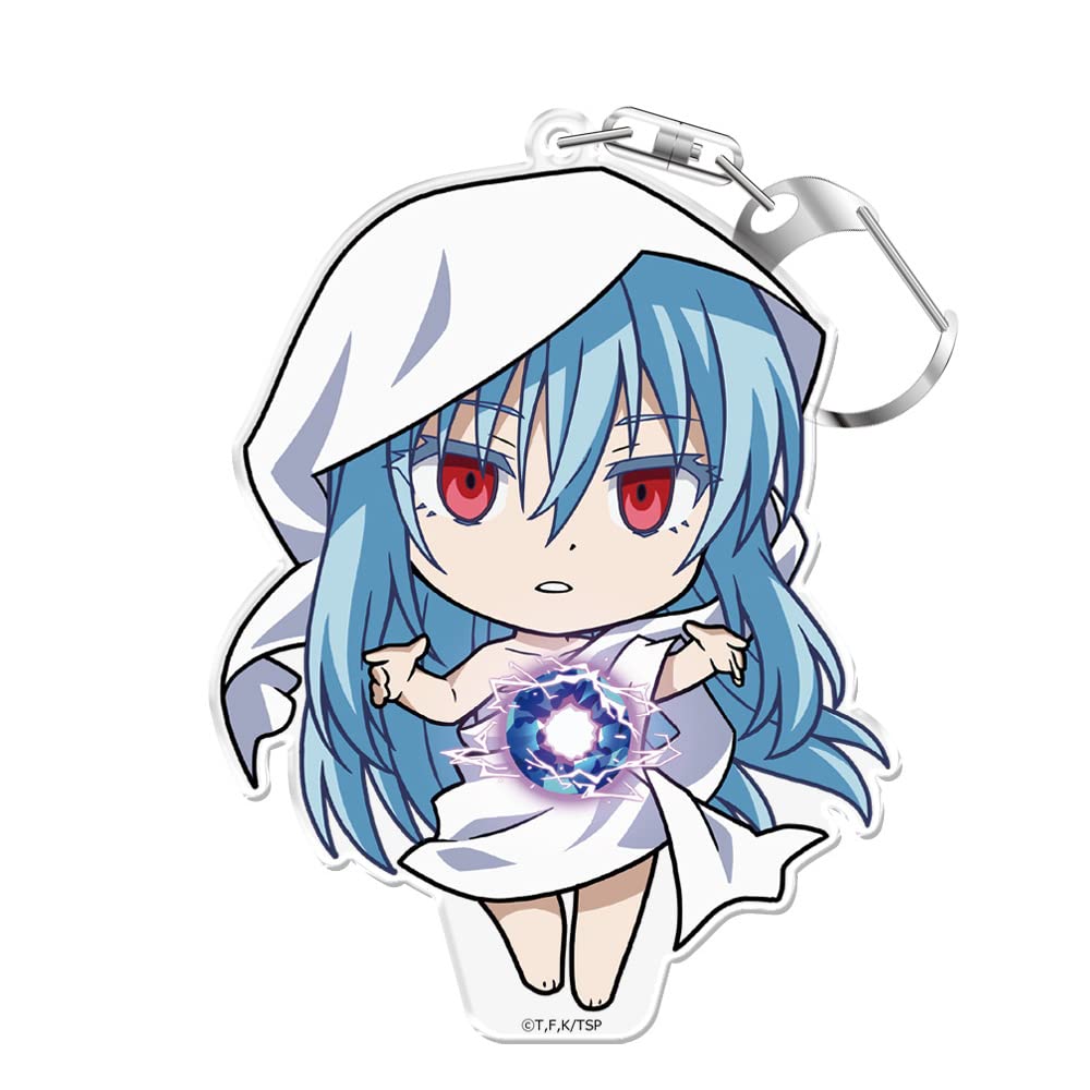 azumaker Anime Figure Rimuru Wisdom King Version Keychain with Stand