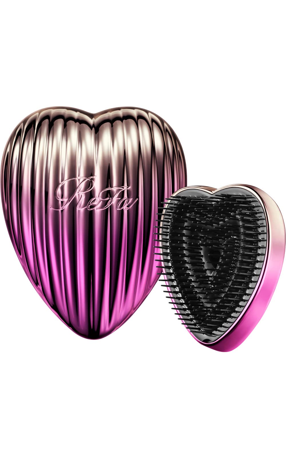ReFa Heart Brush Ray for Japanese Skincare with Gradation Purple Design