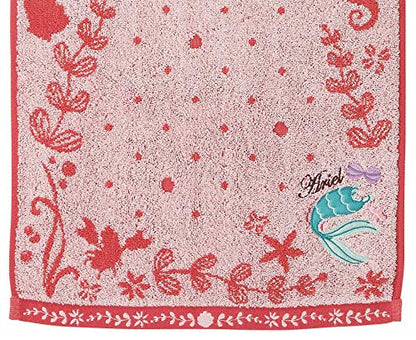 Marushin Disney Princess Little Mermaid Face Towel with Antibacterial Features
