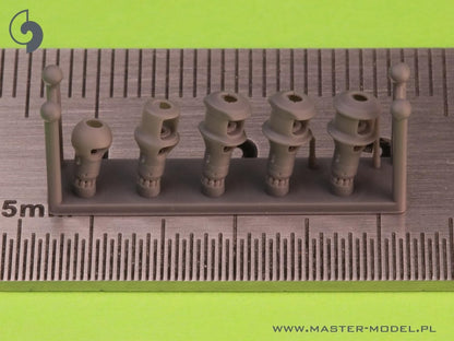 Master 1/72 Scale Model Muzzle Brake Set for WW2 German Guns
