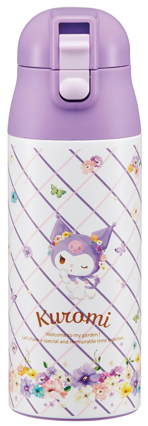 Skater Insulated Water Bottle 360ml with Pastel Floral Design