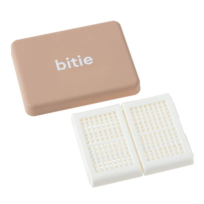 Mitani Bento Box Sandwich Case Beige Compact Design 13x10x7cm