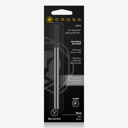 Cross Gel Ink Refill F Fine Point 8015 Black for Smooth Writing