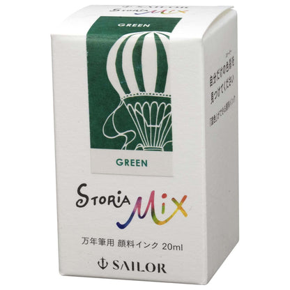 Sailor Fountain Pen Ink Story Mix Green 20ml