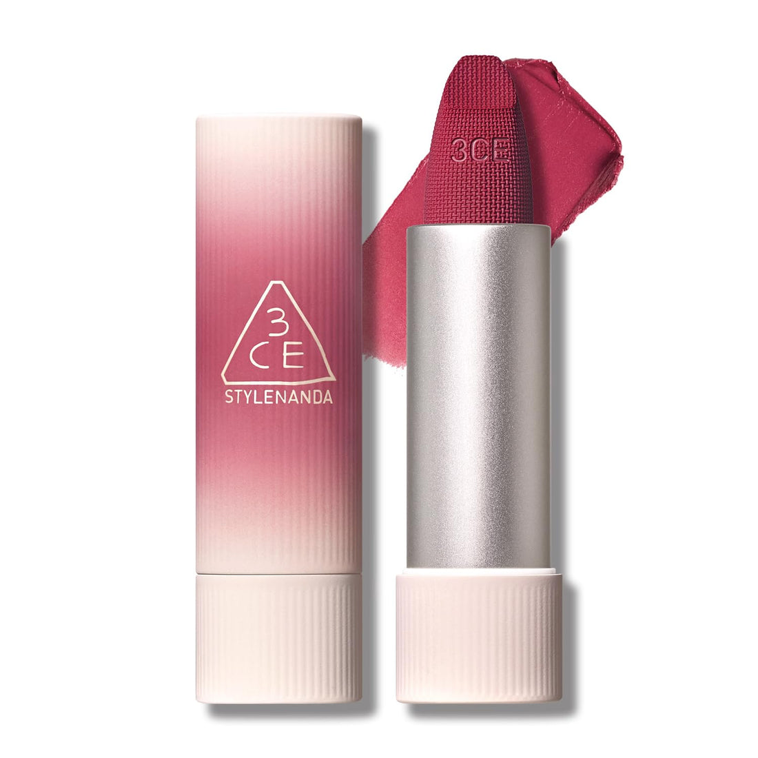 3CE Cashmere Hug Lipstick 04 Text Me Long-Lasting Lip Color