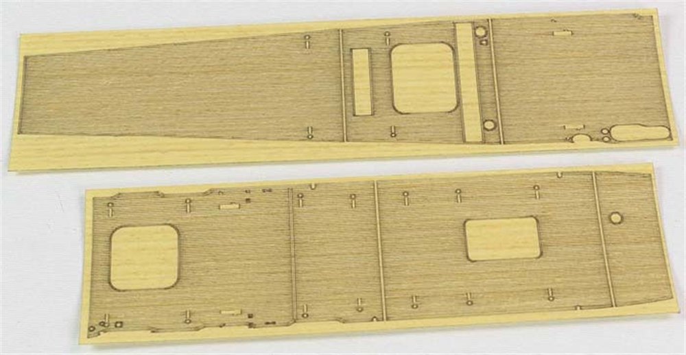 Hasegawa 1/700 Japanese Navy Aircraft Carrier Akagi Wooden Deck Parts
