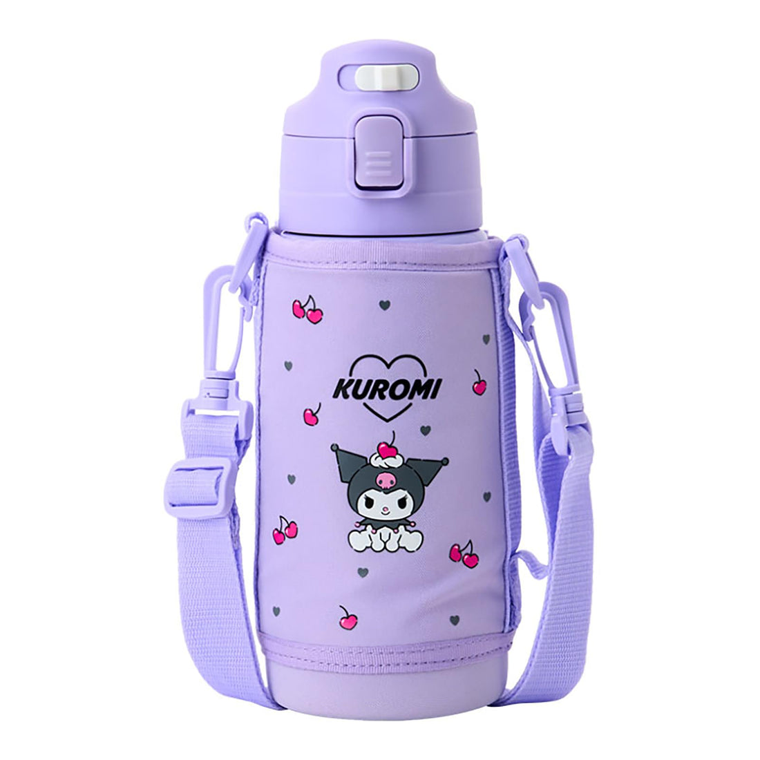 SANRIO Kuromi 2-Way Stainless Steel Bottle, 620mL/670mL