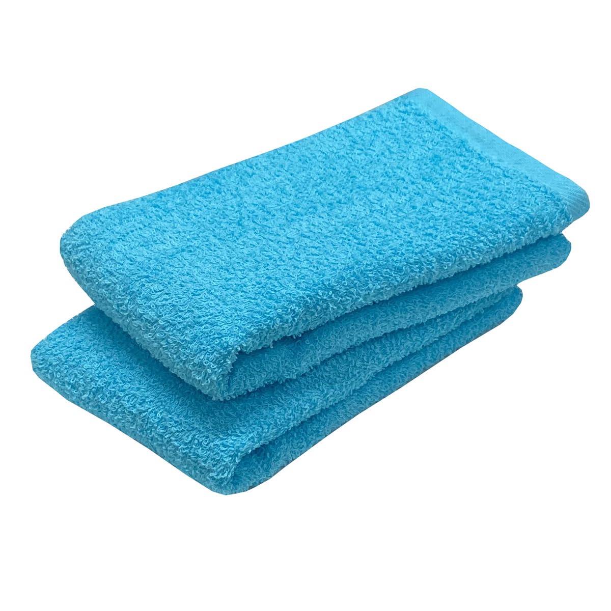 IMAMURA Face Towel Set Soft Blue Cotton 34x85cm Made in Japan