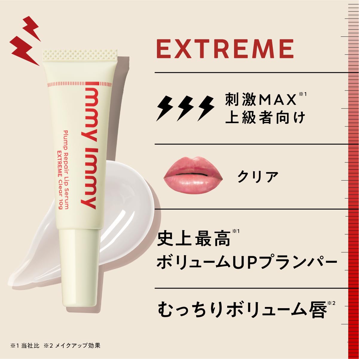 immy immy Plumper Lip Serum Extreme Clear 10g Hydrating Lip Treatment