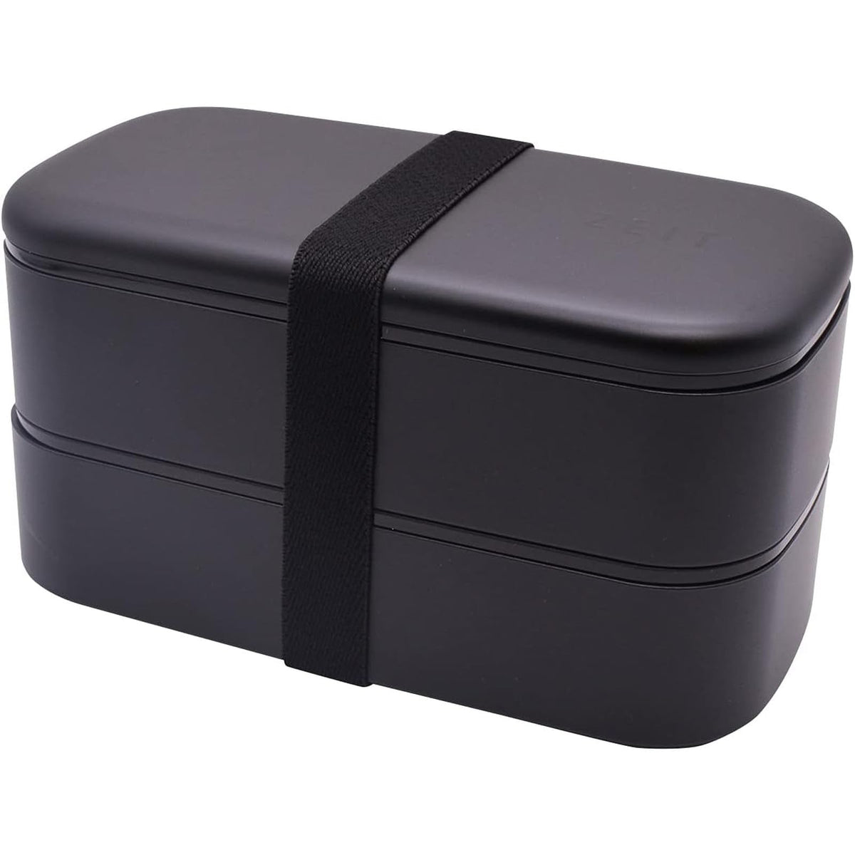 Mitani Bento Box Two-Tier Antibacterial Lunch Box 1000ml Black