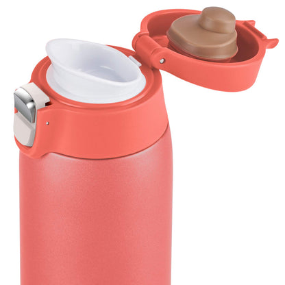 T-Fal Stainless Steel Mug Bottle 400ml with One-Press Opening