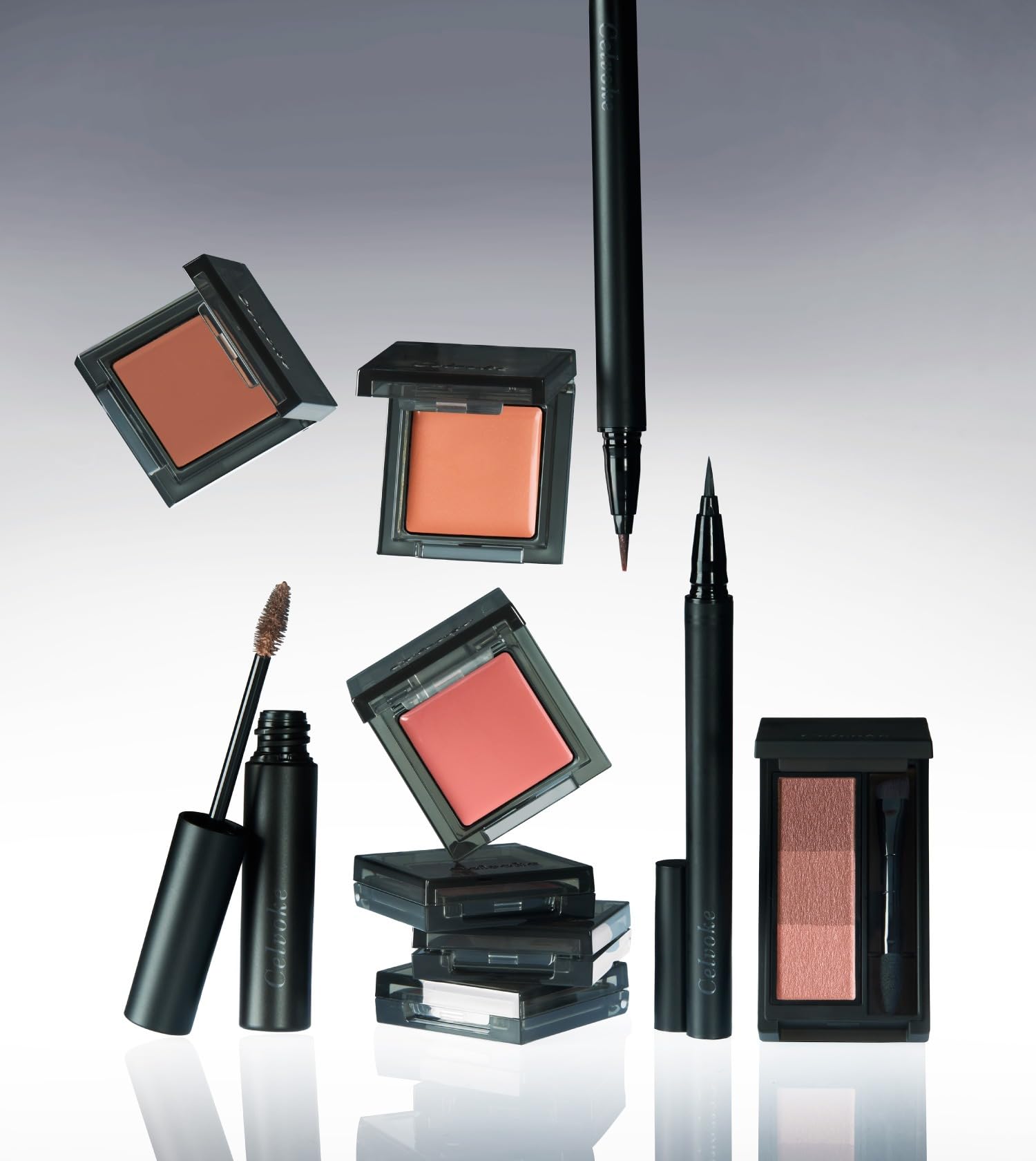 Celvoke Eyebrow Powder with Brush in Rosy Brown for Natural Brows