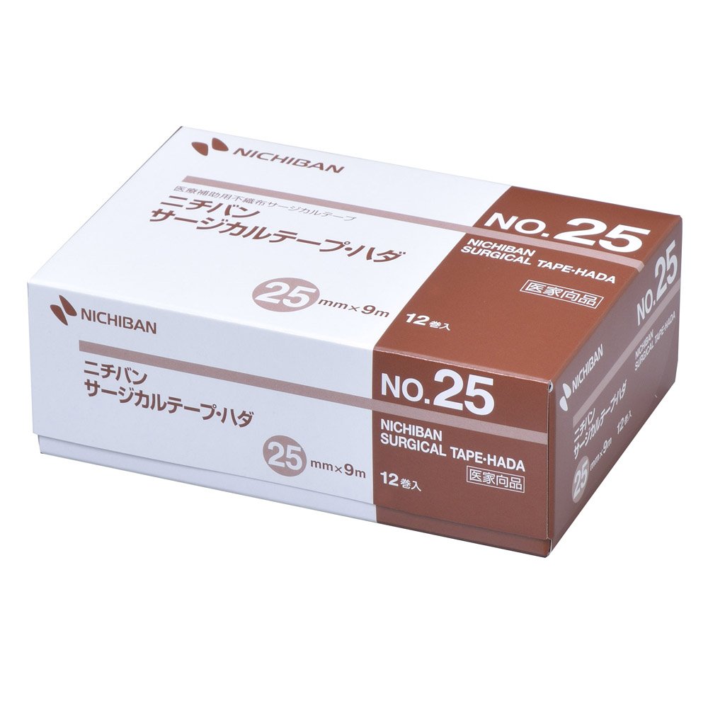 NICHIBAN Surgical Tape 25mm x 9m Skin Color Gentle Adhesive