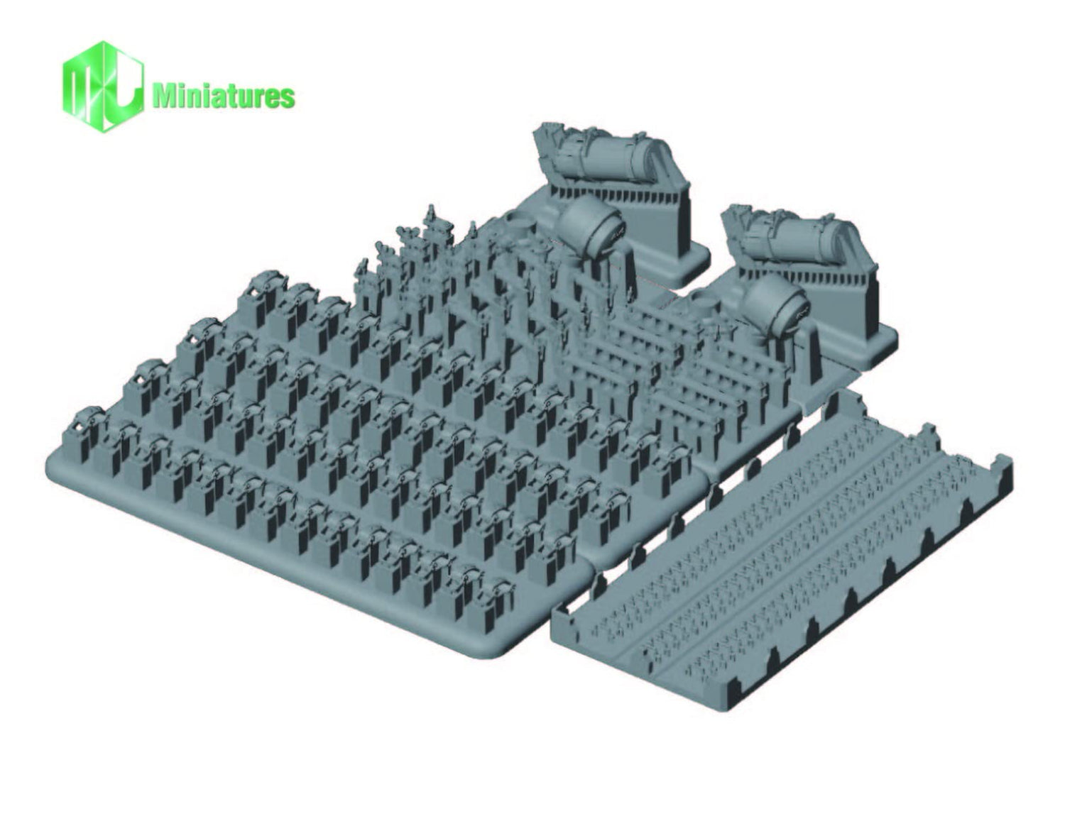 MJ Miniatures 1/35 WWII German OVM Clamp Tool Set Model Parts
