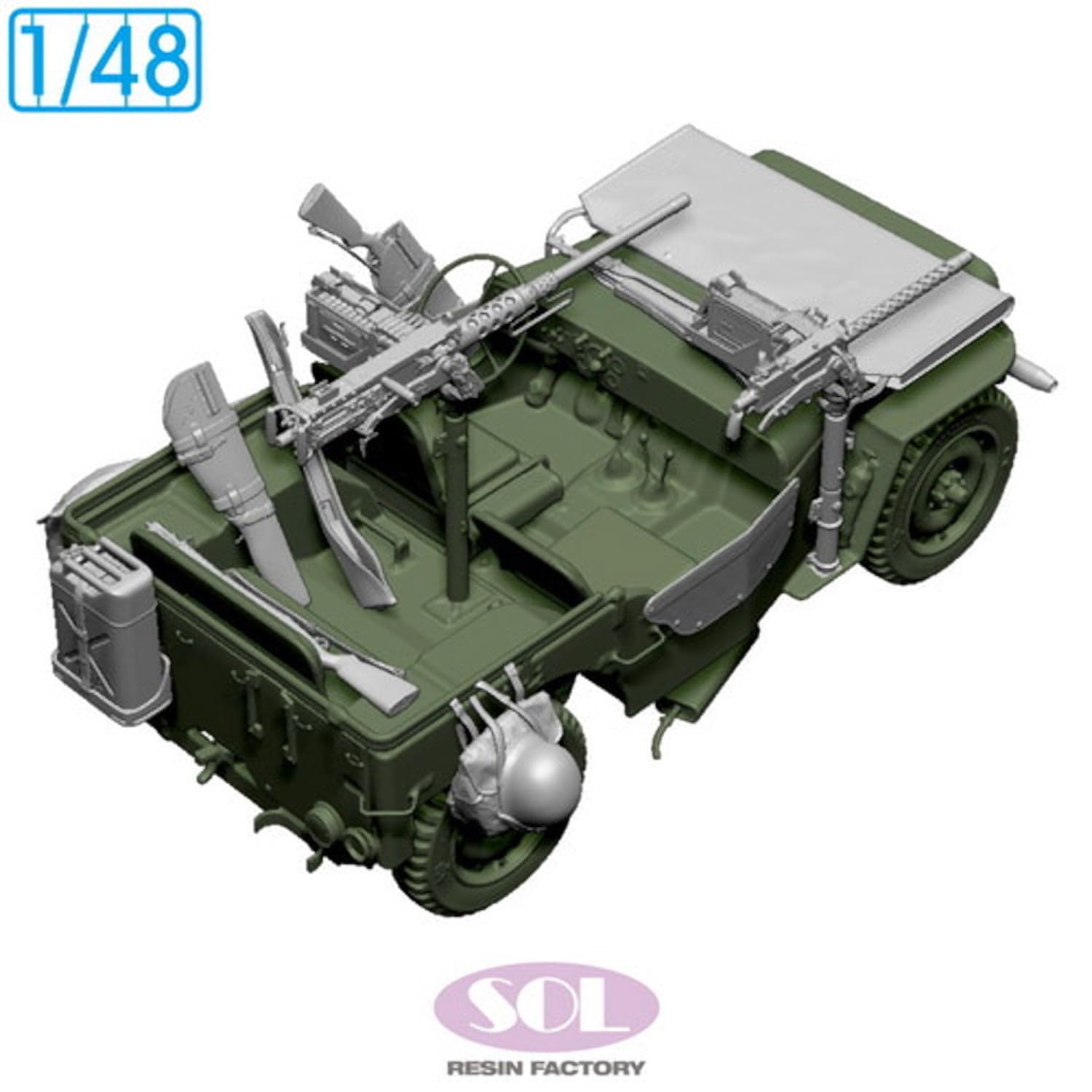 Sol Model 1/48 WWII American 1/4 Ton General Purpose Truck Detail-Up Set
