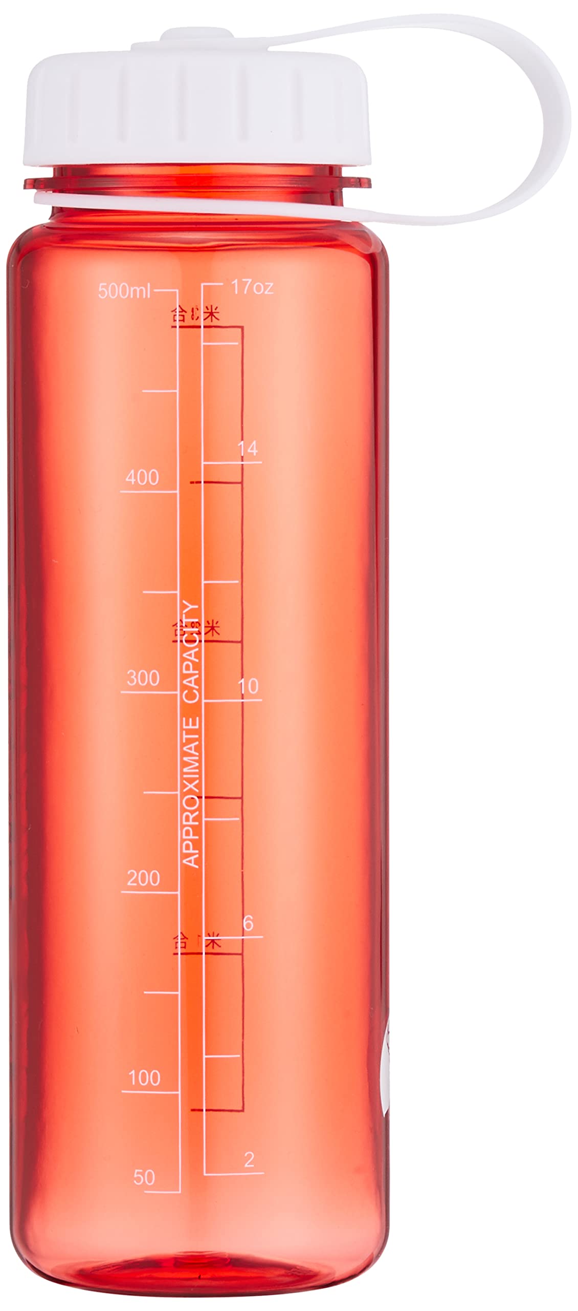 CAPTAIN STAG Sports Water Bottle with Rice Measurement 500ml Red