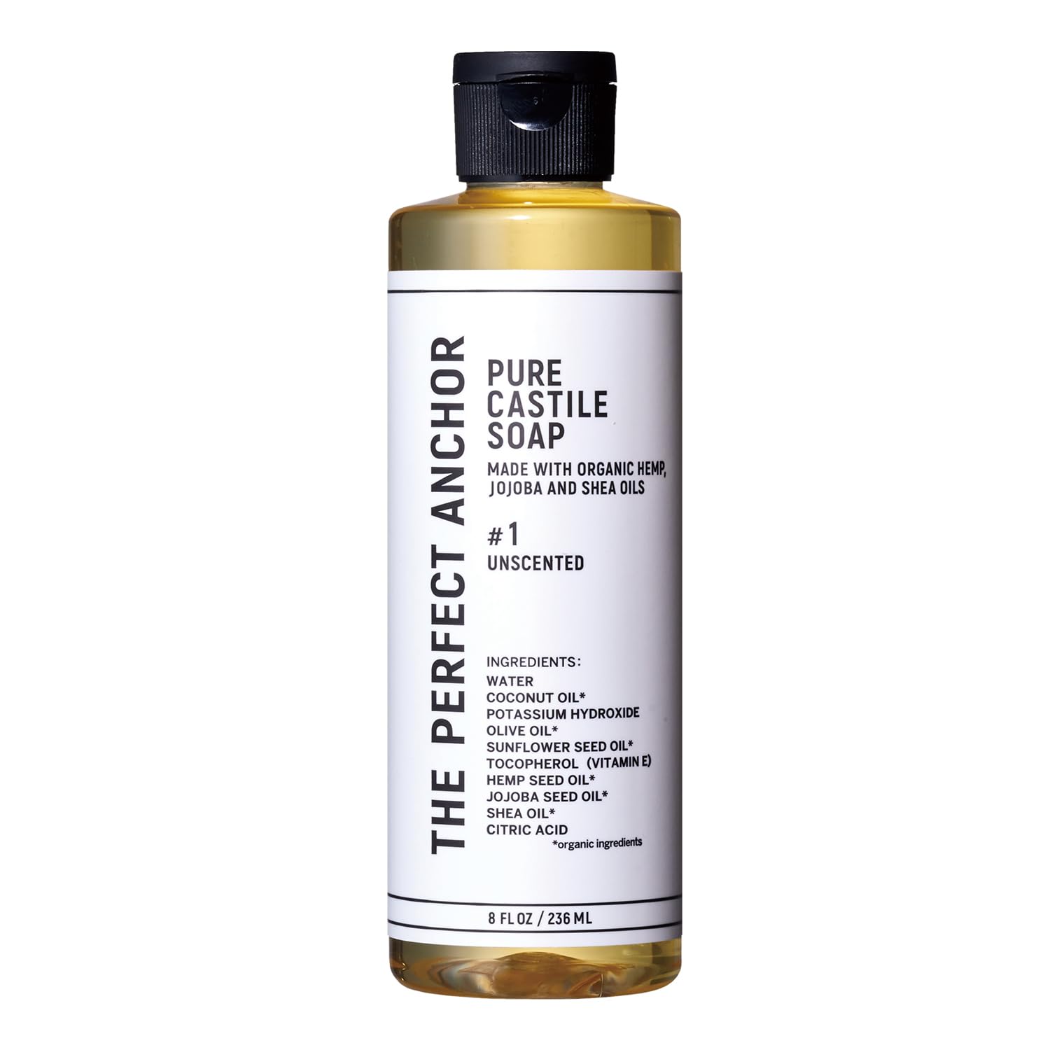 The Perfect Anchor Unscented Cleansing Wash 236mL Organic Body Soap