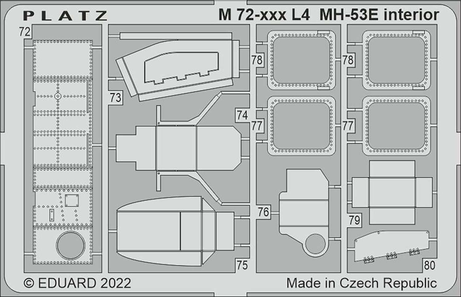 PLATZ 1/72 MH-53E Sea Dragon Detail Parts for Model Kits