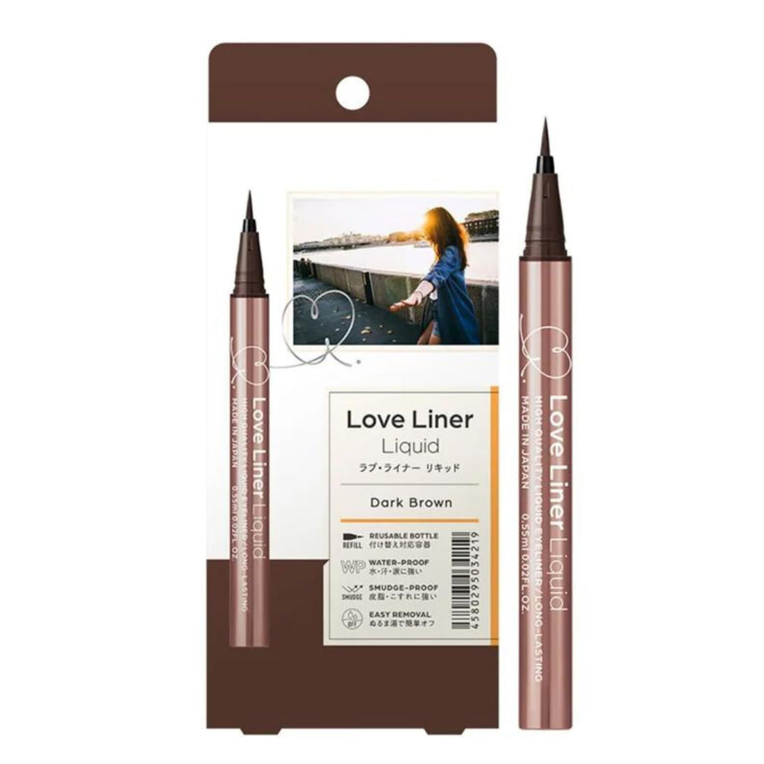 LoveLiner Liquid Eyeliner Dark Brown for Precise Application