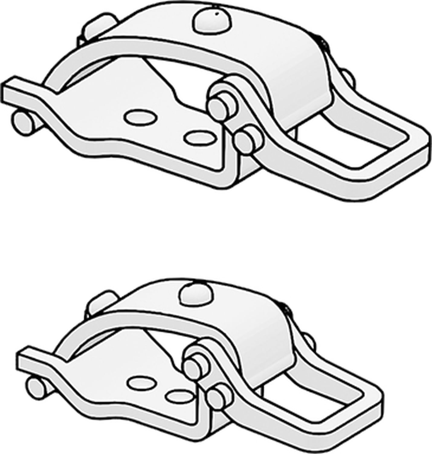 MJ Miniature 1/35 German Clamp Set Early Type Plastic Model Parts