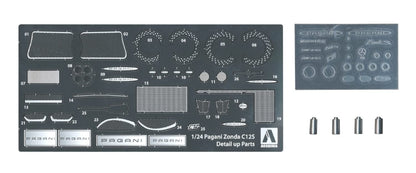 AOSHIMA 1/24 Scale Model Detail Parts Set for Pagani Zonda C12S