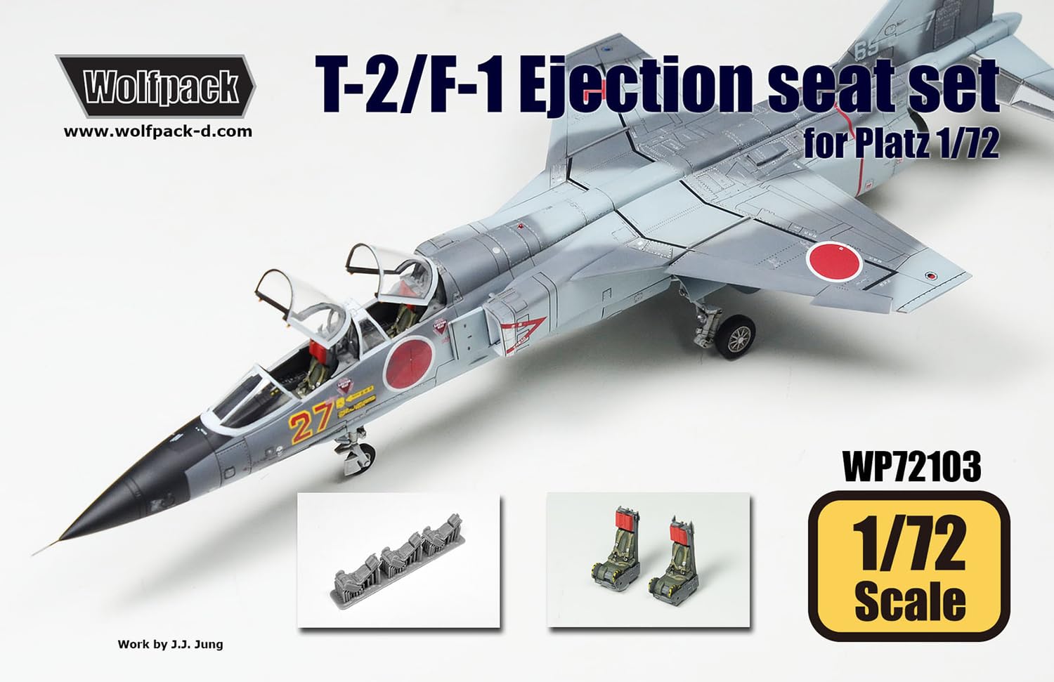 Wolfpack Design 1/72 Mitsubishi T-2/F-1 Ejection Seat Set for Model Kits