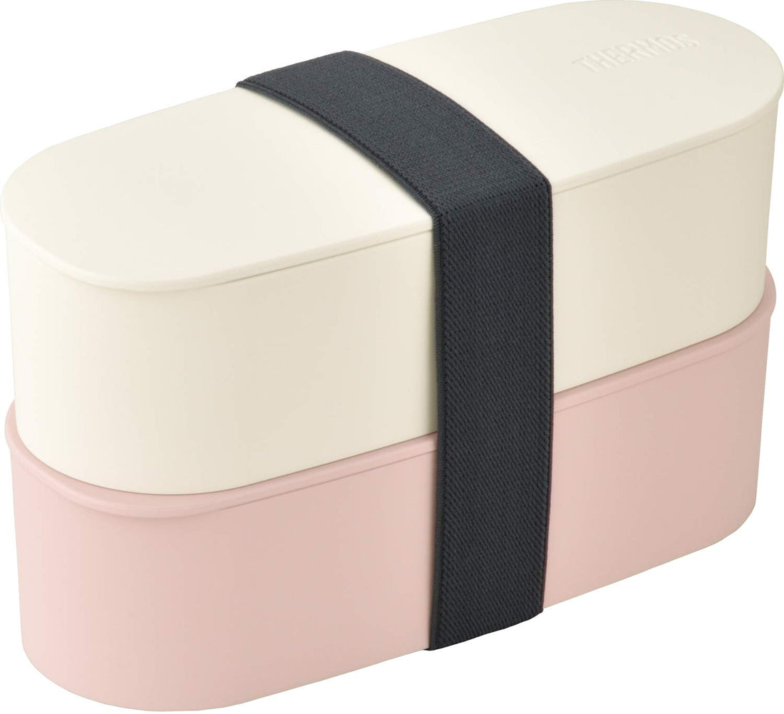 THERMOS 2-Tier Fresh Lunch Box, Light Pink 600ml DJT-600W LP
