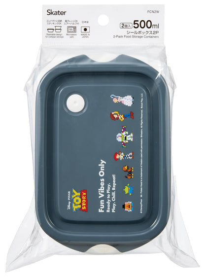 Skater Seal Container Set 500ml Made in Japan Disney Toy Story