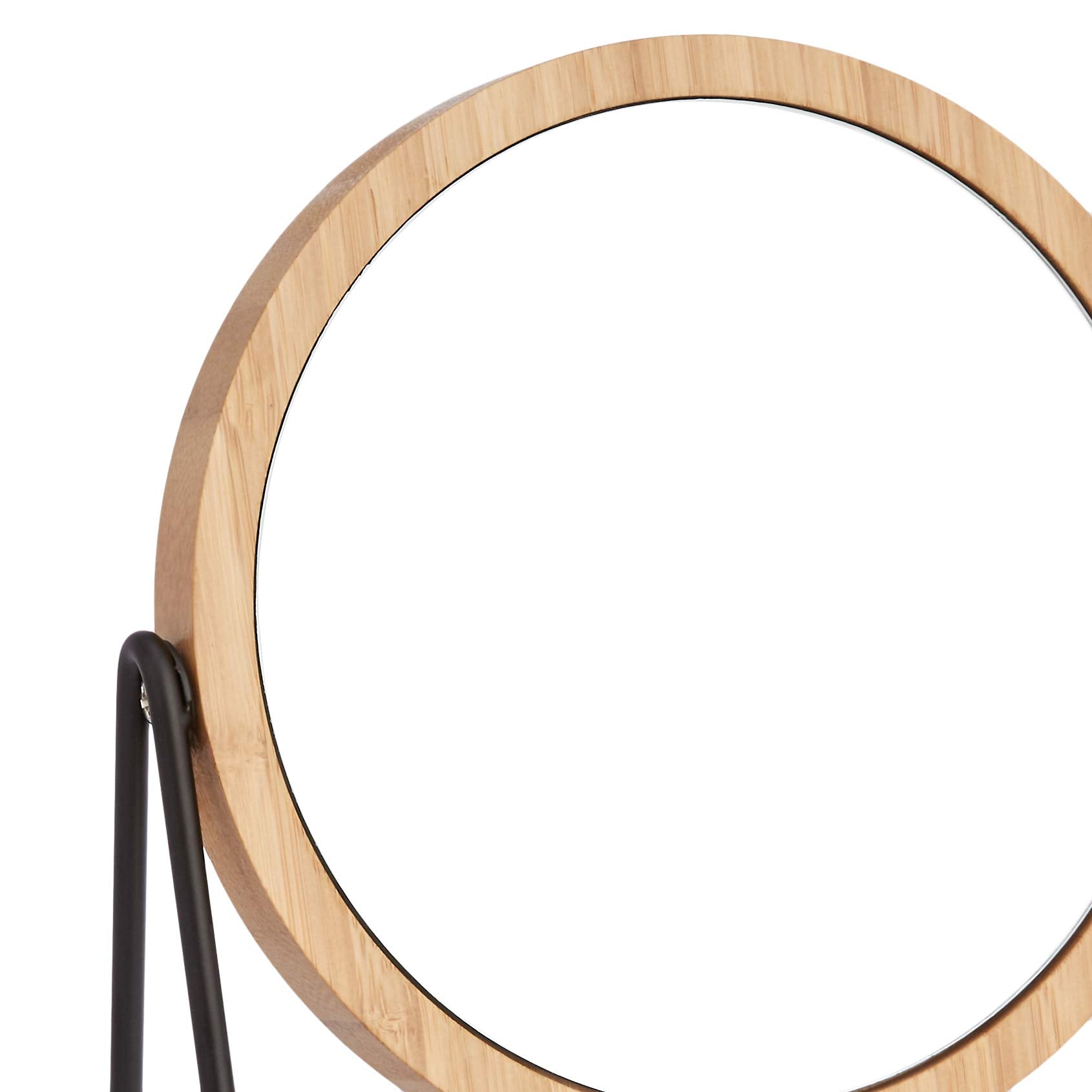 Amazon Basics Double-Sided Vanity Mirror with Bamboo Frame 7.56cm