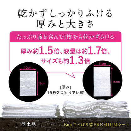 Ban Premium Cooling Sheet Natural Soap Scent 30 Sheets