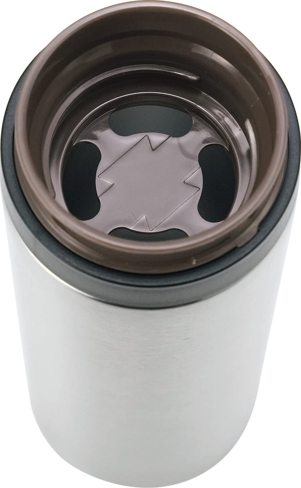 Kakusee Vacuum Insulated Water Bottle 300ml Silver with Ice Stopper