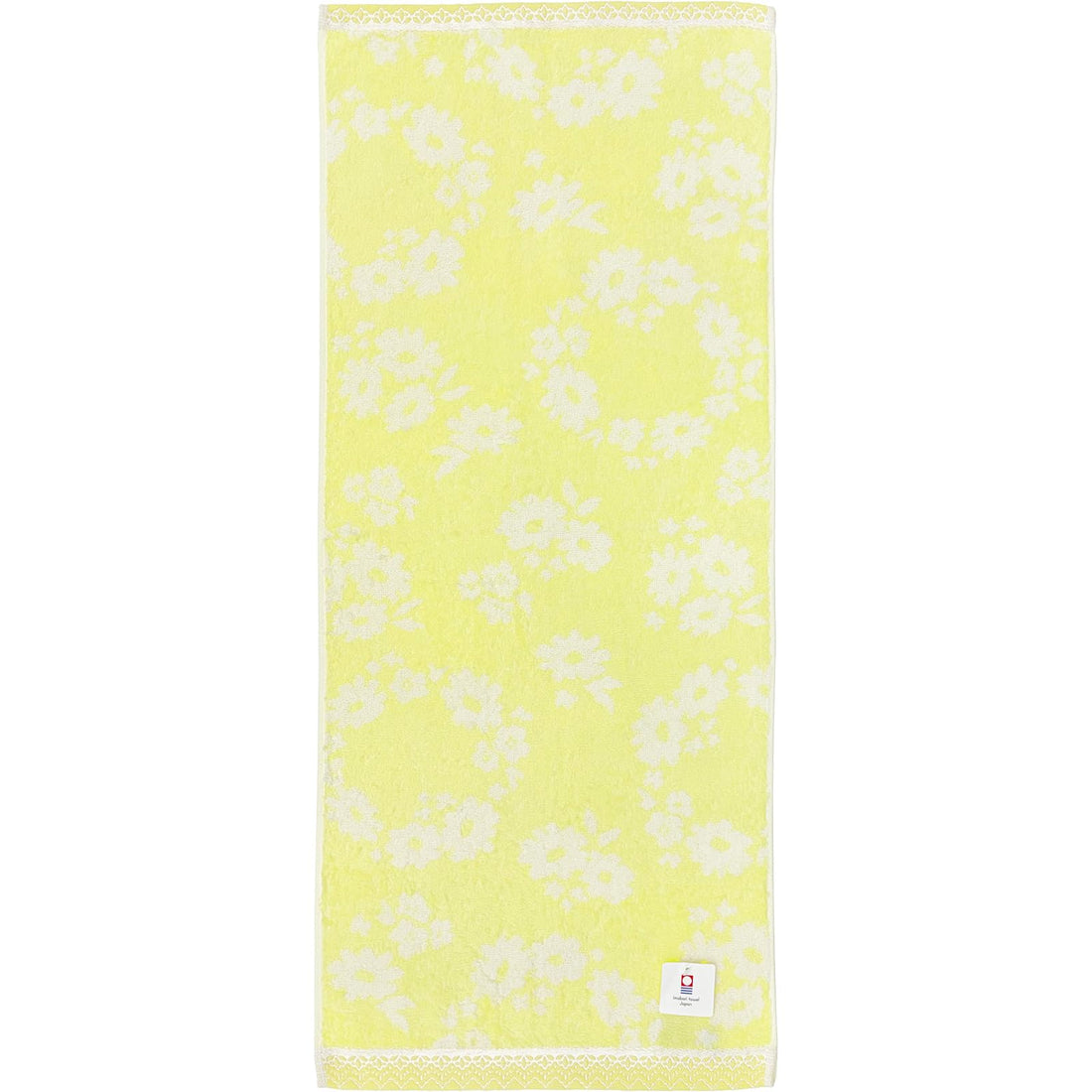 Hayashi Serviette de toilette Imabari Flower Waltz jaune, env. 34 × 80 cm